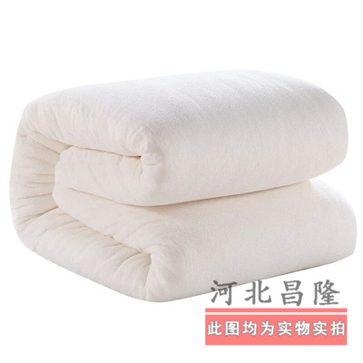 厂家销售加工劳保棉被被罩单人被学生单位救灾上下铺棉花被棉胎|ru