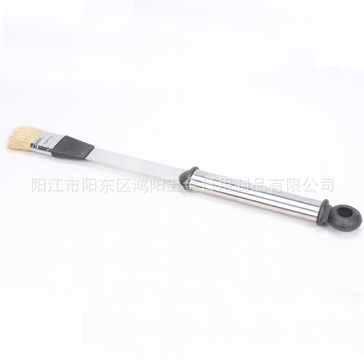 Directo de fábrica BARBACOA quemador traje barbacoa tenedor pala clip de cepillo de acero inoxidable con mango de gota de pegamento mango de tubo grande parrilla