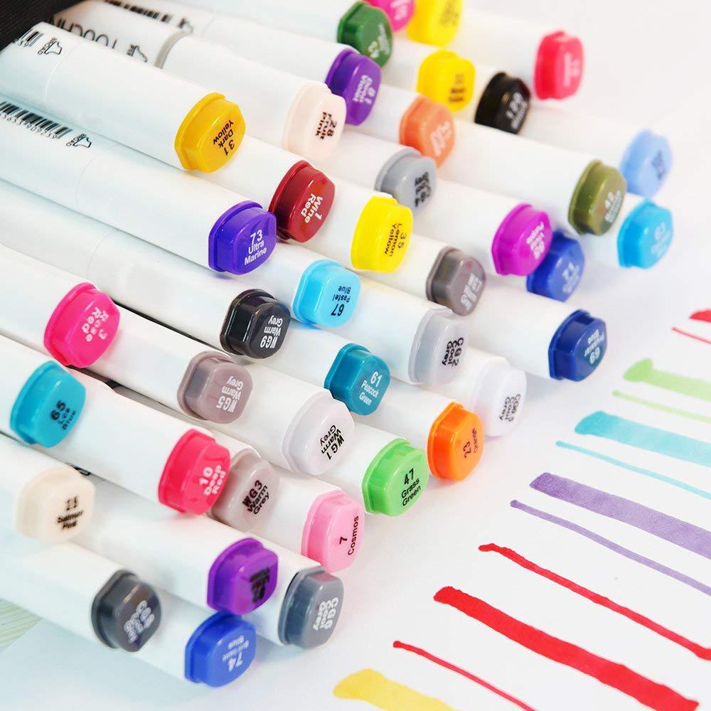 廠家直銷油性酒精雙頭馬克筆TOUCH FIVE描邊填色水彩筆POP廣告筆