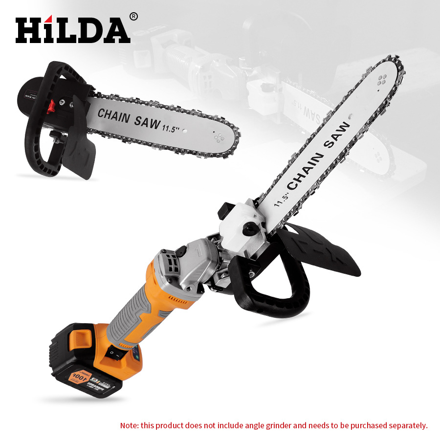 Ventas directas de la fábrica Hilda herramienta eléctrica amoladora angular sierra de cadena eléctrica máquina de pulido cambio convertidor de sierra eléctrica