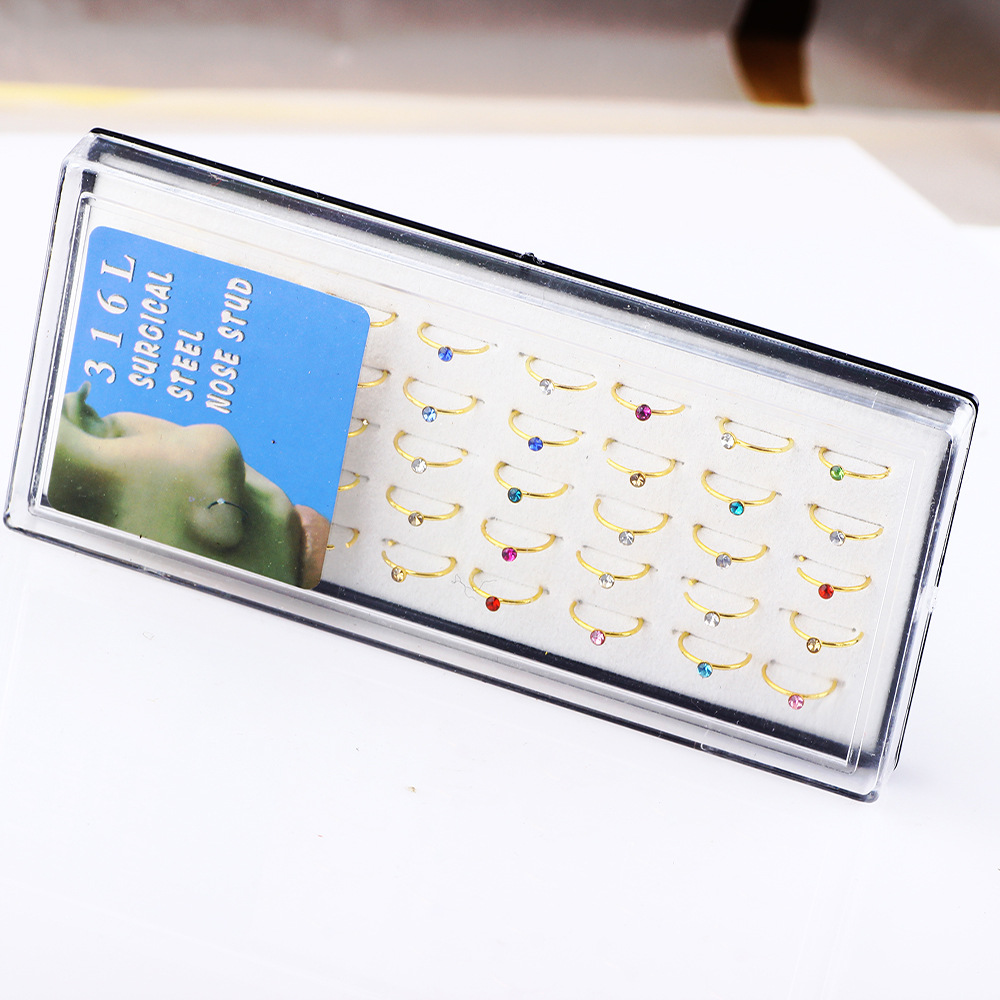 Pointed titanium steel lip stud product view
