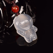 正品天然白玉髓机器猫哆啦A梦吊坠小叮当猫挂件情侣新款