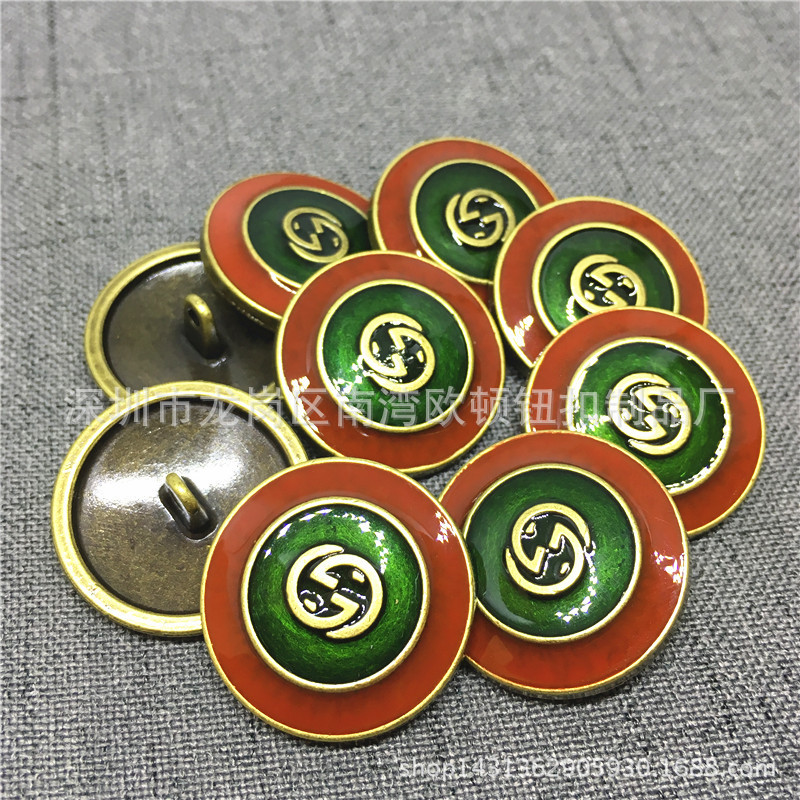 新款针织大衣金属纽扣子 金属滴油手缝钮扣子 欢迎来样