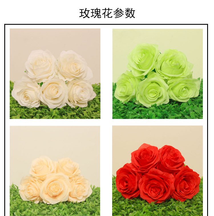 Artificial rose flowers, artificial flower heads, artificial flower wholesale, DIY small flower buds, wedding flower wall flower arrangement detail image 2