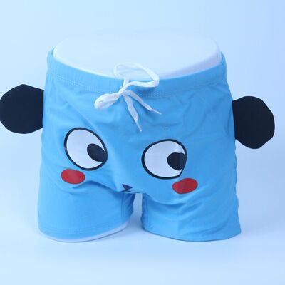 2018新款儿童宝宝泳衣男童平角游泳裤游泳装 可爱卡通泳装批发