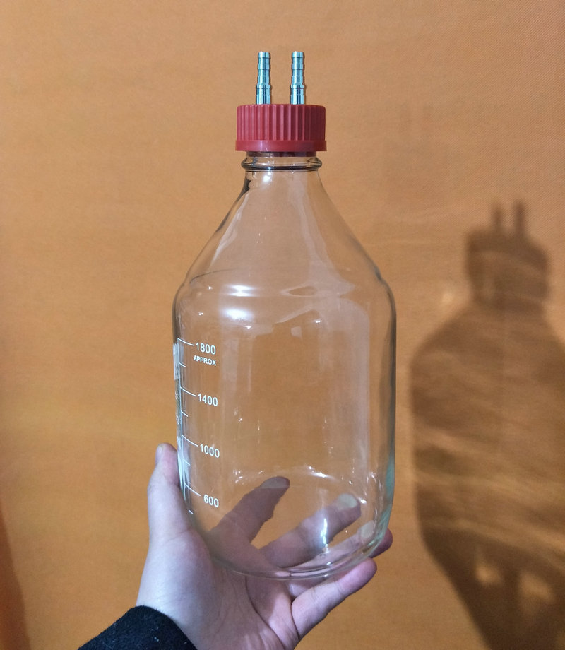 2000ml 密封补料反应瓶 洗气瓶 试剂瓶