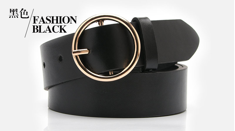 Women's Belt Round Buckle Casual Simple Women's Jeans Accessories Belt Wholesale Nihaojewelry display picture 10