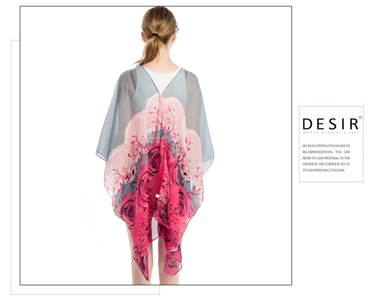 珍珠扣披肩 夏季防晒围巾厂家 女士围巾披肩