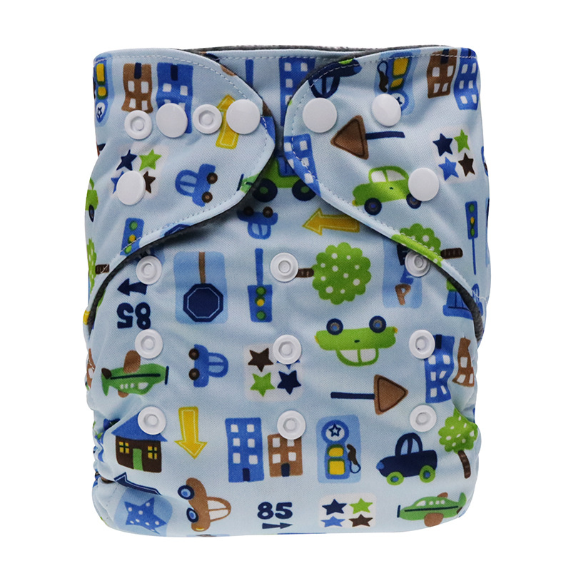 1-3岁婴儿尿布裤 pul涤纶纯色透气新生儿仿棉绒尿裤兜 一件代发