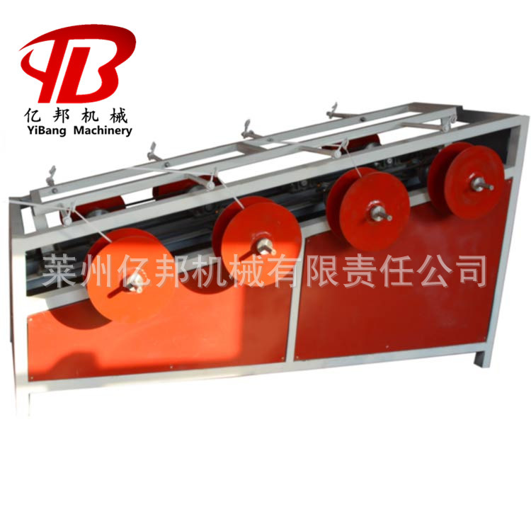 莱州亿邦塑料坯子尼龙捆扎绳拉丝机蔬菜大棚撕裂膜扁丝拉丝机组