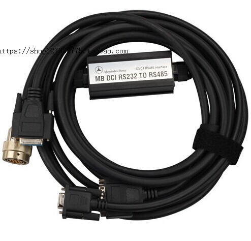 现货奔驰诊断线C3带pcb板RS232 to RS485 Cable for MB STAR C3