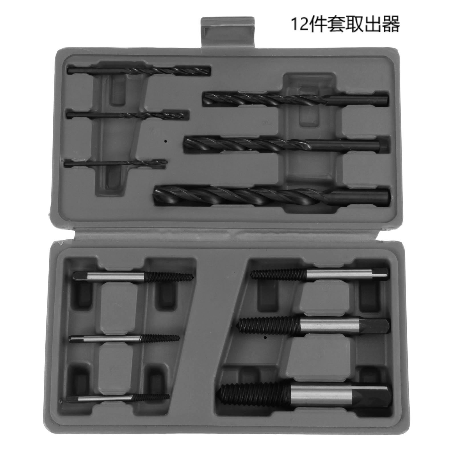 自产自销可定制 汽修工具 断头螺丝取出器 12PC 12件套