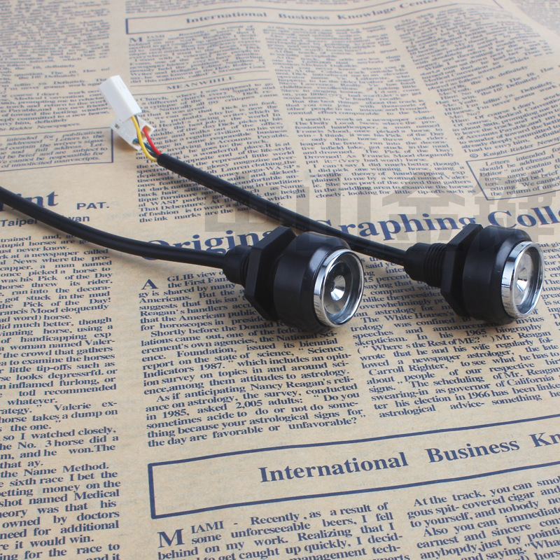 TM卡门禁读头带灯4线可上螺丝带端子塑料IB卡探头门禁读卡器