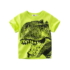 2024 Summer Korean Style Children's Clothing for Young Boys Short-Sleeve T-Shirts Baby Base Layer Shirts Children's Apparel One-Time Shipping