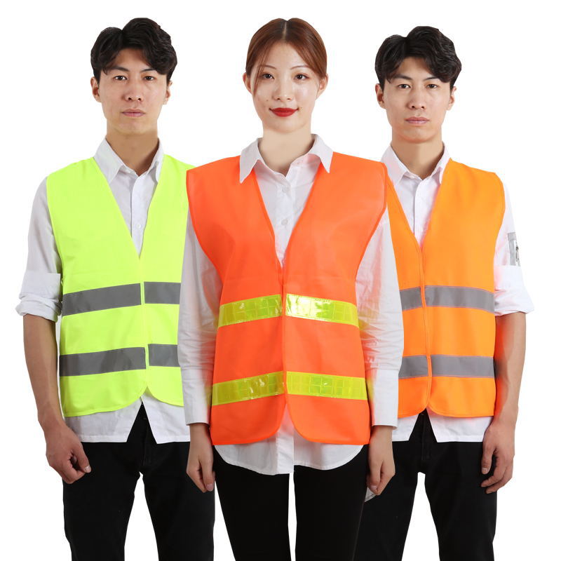 Retroreflective yellow safe vest