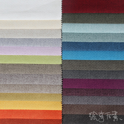 厂家批发单色粗麻布棉麻布料沙发布面料复合仿麻布坐垫软包现货