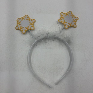 Christmas Decorations Christmas Headwear Snowflake Headband New Europe, America, Japan and South Korea Holiday Party Supplies Makeup Costume Road