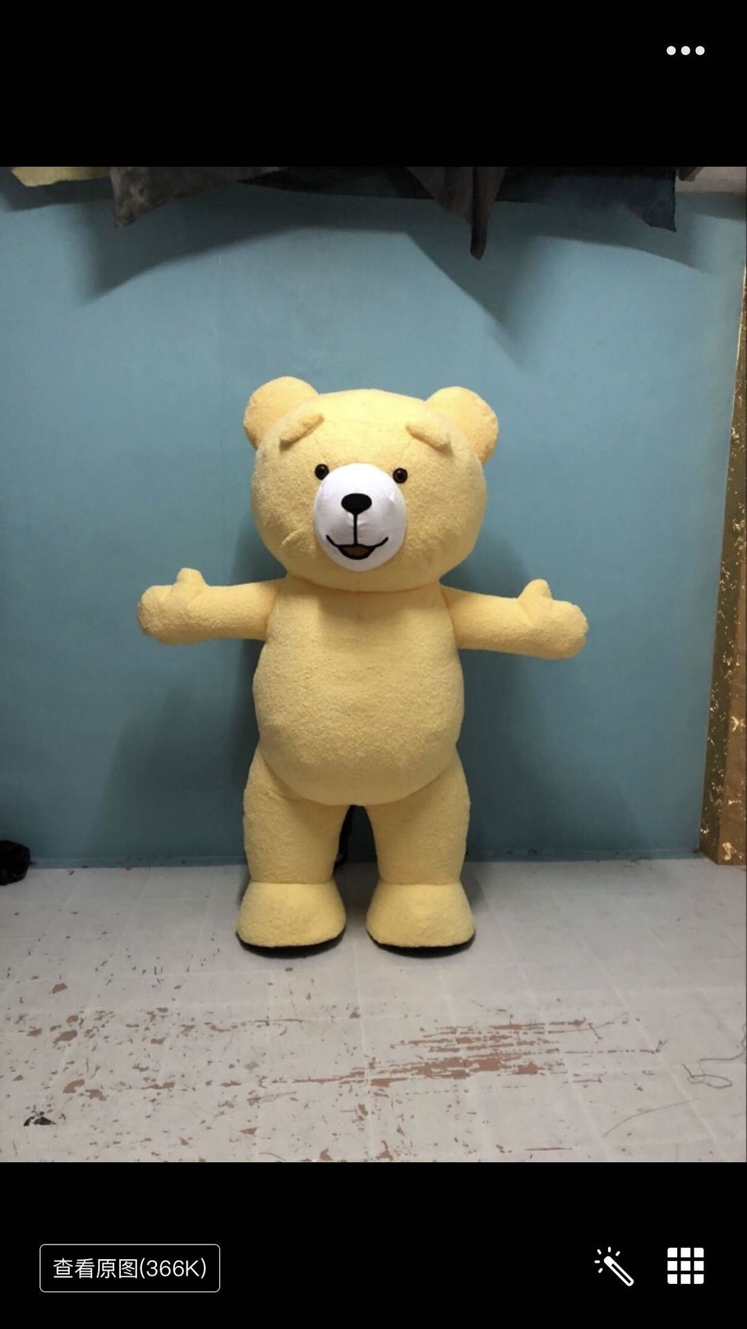 1-11-2米充气泰迪熊1200黄色1