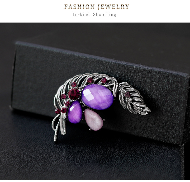 Alloy Vintage Flowers brooch(AF082-A) NHDR2432-AF082-A
