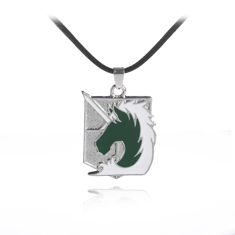 New fashion wings of freedom cruel sword law enforcement unicorn guard rose necklace