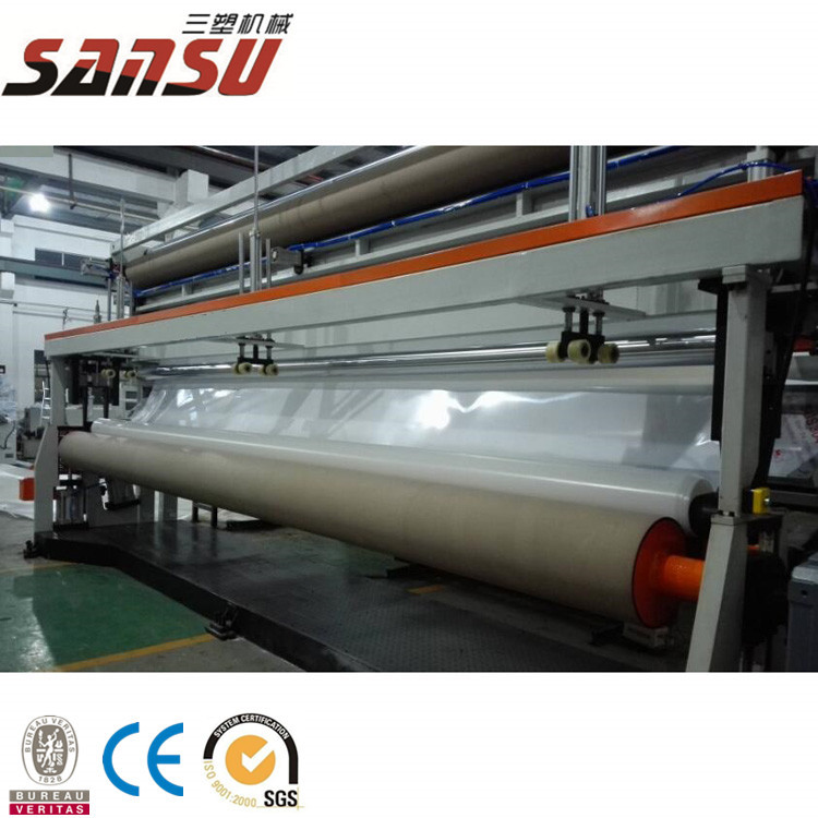 张家港热销PE宽幅土工膜挤出设备 防水卷材 片材生产线厂家直销