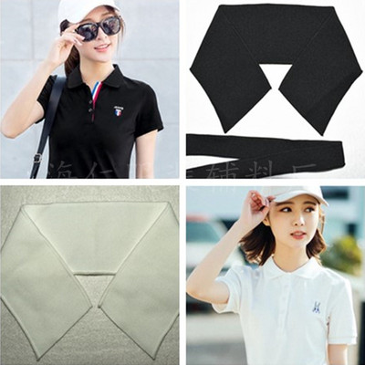polo衫领子定制 针织横机翻领罗纹布 服装辅料扁机领布料