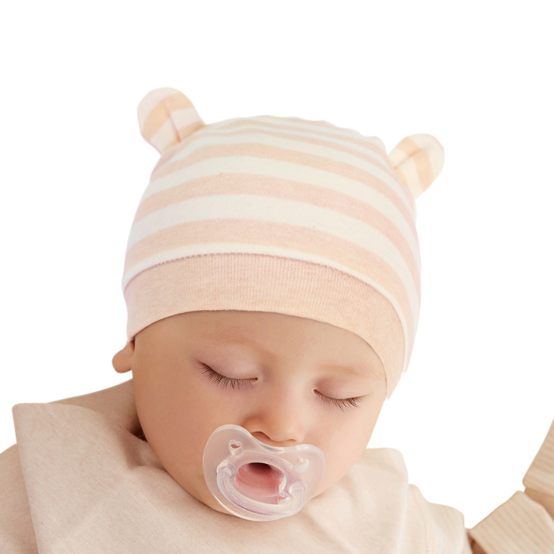 嬰兒帽子0-3個月純棉春秋新生兒帽子薄初生兒帽子jhCb4IAptS