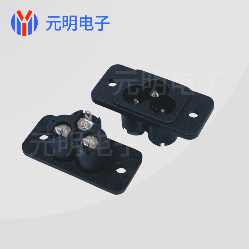 FACtory Direct Sales Plum Blossom Socket Mickey Mouse Ac Power Socket with Ear Lock Type Small Household Appliances Power Socket Three Core FACtory Direct Sales Plum Blossom Socket Mickey Mouse Ac Power Socket with Ear Lock Type Small Household Appliances Power Socket Three Core
