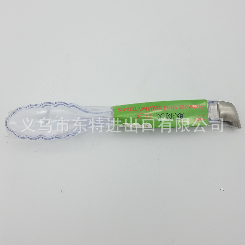Factory direct sales of plastic transparent food tongs, buffet tongs, bread and pastry tongs, baking supplies, salad and vegetable tongs detail image 6