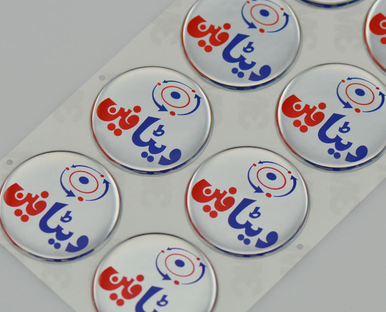 滴胶滴塑标牌标签 滴塑商标车标不干胶印刷金属标贴水晶滴塑厂家