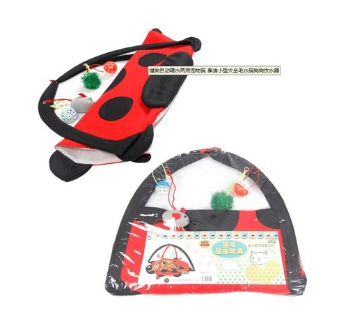 Flower season red beetle fun bell cat tent pet toy cat hammock toy cat nest
