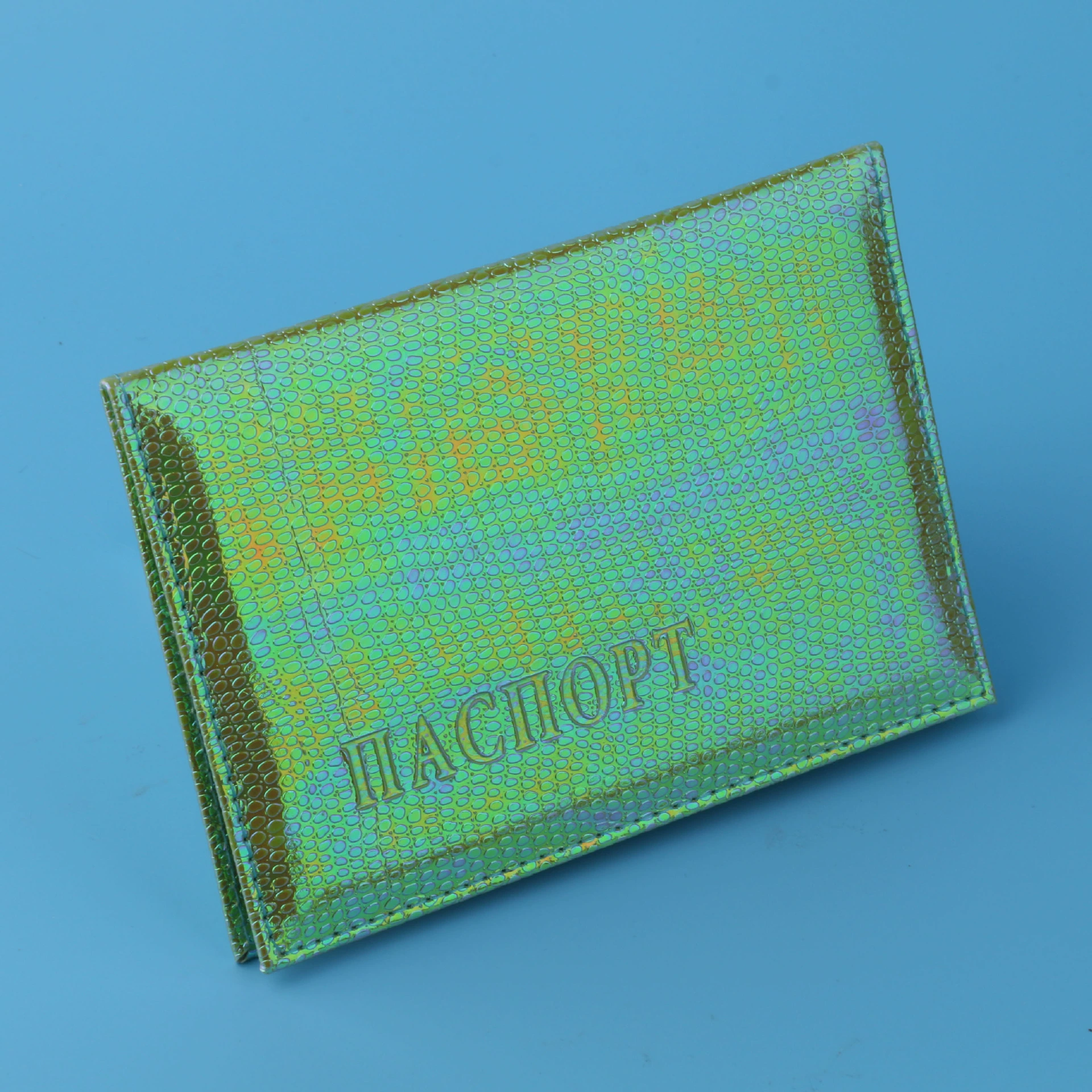 Кошелек для паспорта с рисунком ящерицы из PU кожи, чехол для российского паспорта, 6 цветов, 9.8×14.2 см