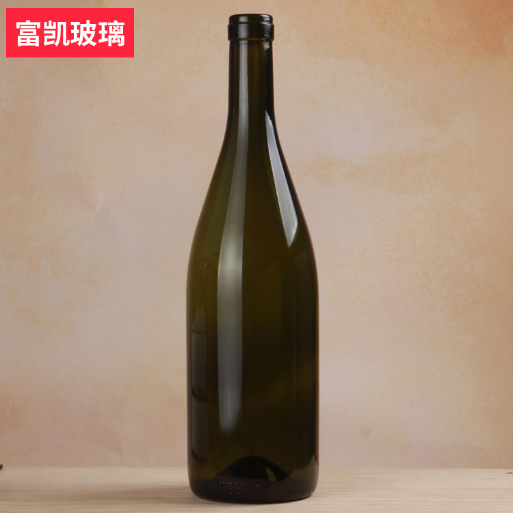 棕色大肚玻璃酒瓶700ml洋酒瓶原色玻璃红酒瓶自酿葡萄酒瓶批发