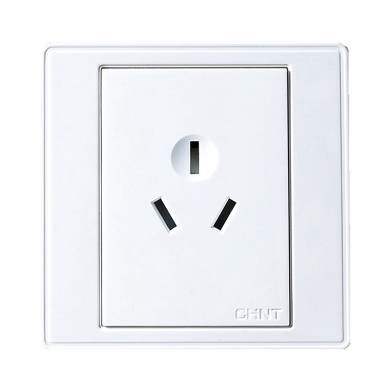 正泰开关插座 精工开关 7E系列 10A250V 10A三孔插座 NEW7-E108