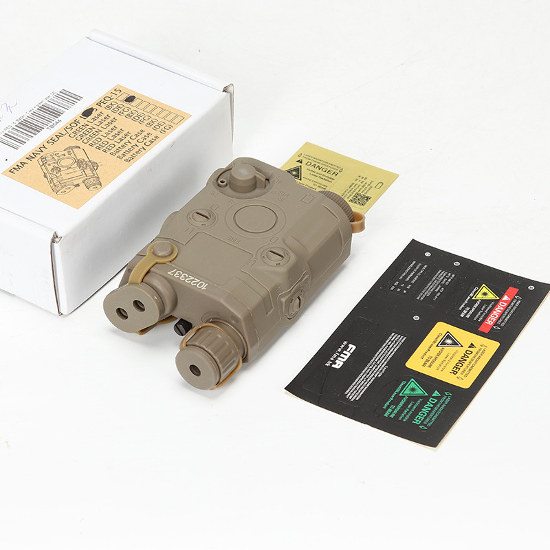 PEQ-15户外电池盒+绿镭射激光指示灯  户外CS野战装备配件