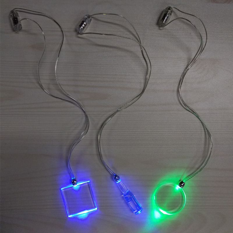 发光项链 led发光项链 圣诞节发光项链 发光挂挂绳