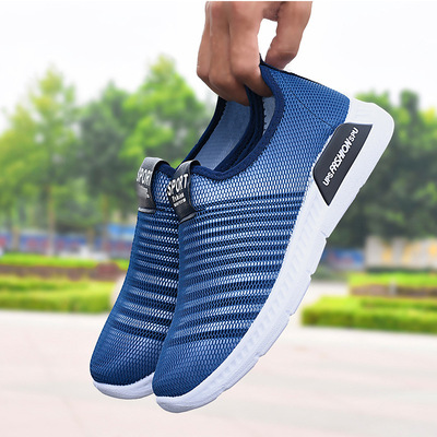 2019 new pattern Fashion shoes leisure time ventilation Mesh shoes Men's Sporty Single shoes Korean Edition Trend student Mesh shoes