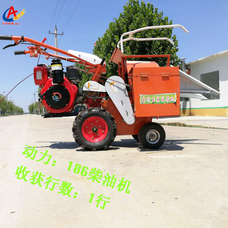 单行玉米收获机云南丘陵小地块微耕机带玉米秸秆粉碎还田机