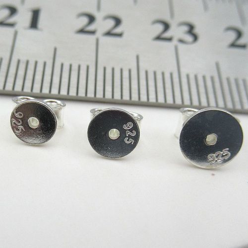S925 sterling silver hypoallergenic ear stud plugs anti-slip universal ear plugs butterfly ear caps earplugs ear buckles silver accessories