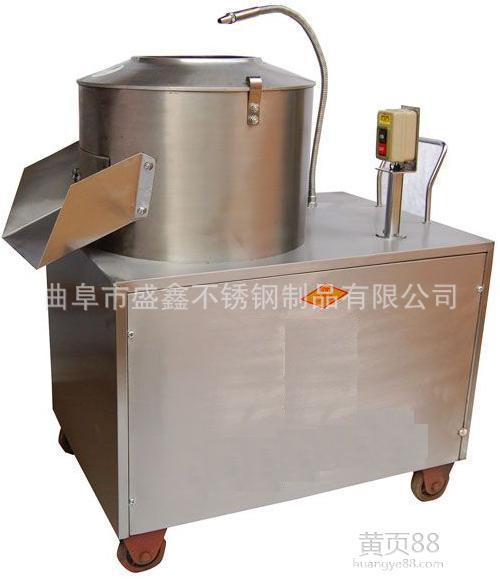 银川厂家直销不锈钢土豆脱皮机 商用350型450型电动削皮机经久耐