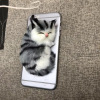 Phone case with accessories, creative realistic accessory, decorations, doll, toy, cat