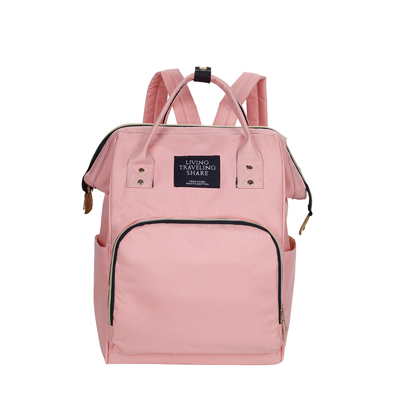 新款妈咪包升级版时尚双肩包外出多功能大容量母婴包带保温隔层