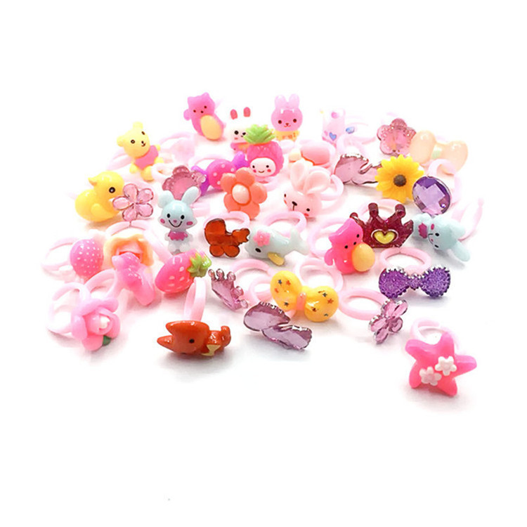 Cartoon Style Arylic Cartoon Character Kid'S Rings display picture 5
