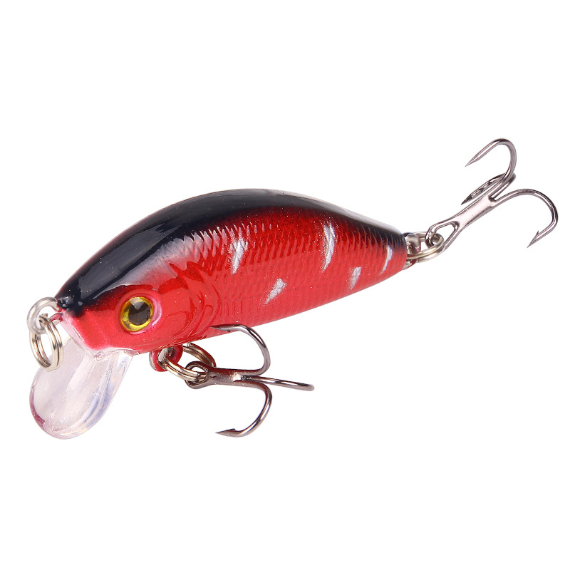 Small Minnow Fishing Lures Hard Plastic Baits Fresh Water Bass Swimbait Tackle Gear