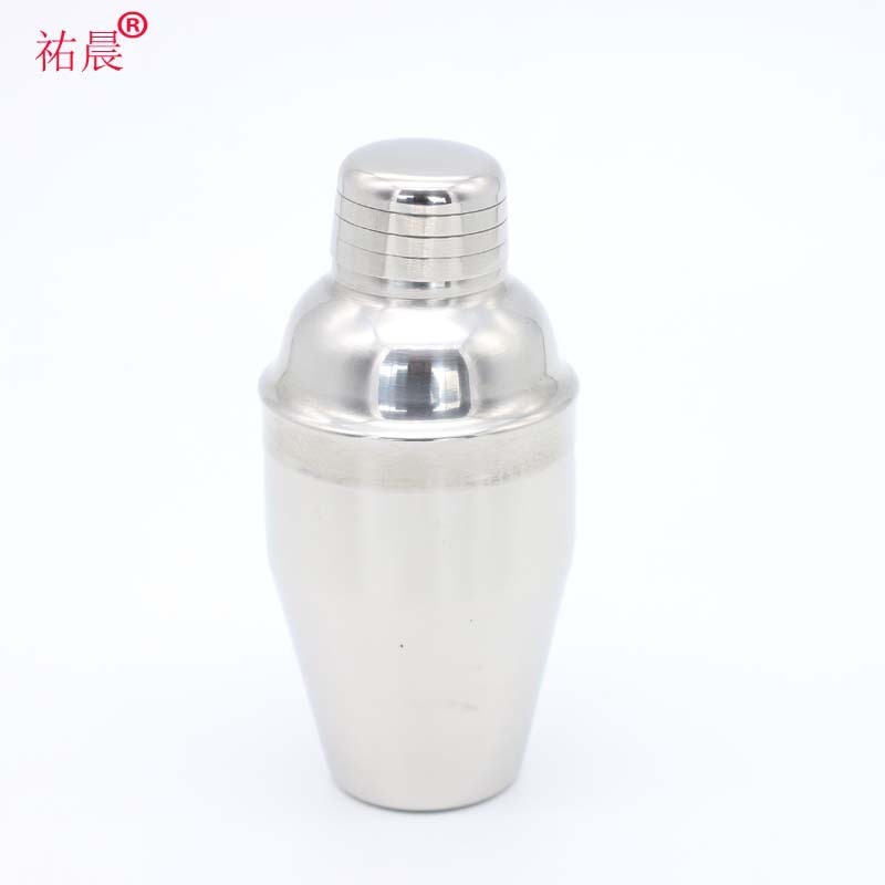 厂家直销不锈钢调酒器 鸡尾酒雪克杯摇酒器酒店酒吧用品 250ML|ms