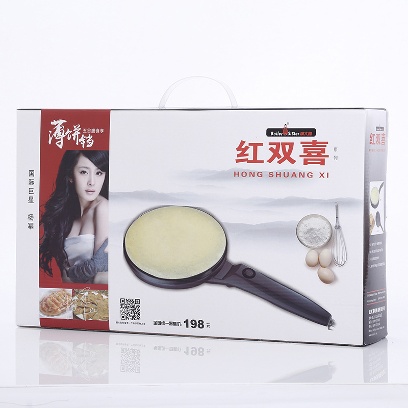 薄饼机 班戟春卷皮千层蛋糕皮机 煎饼烙饼烤鸭面机皮家用礼品