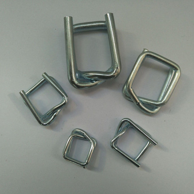 32mm钢丝打包扣 纤维打包带配套3270镀锌钢丝扣 回型打包扣M型扣