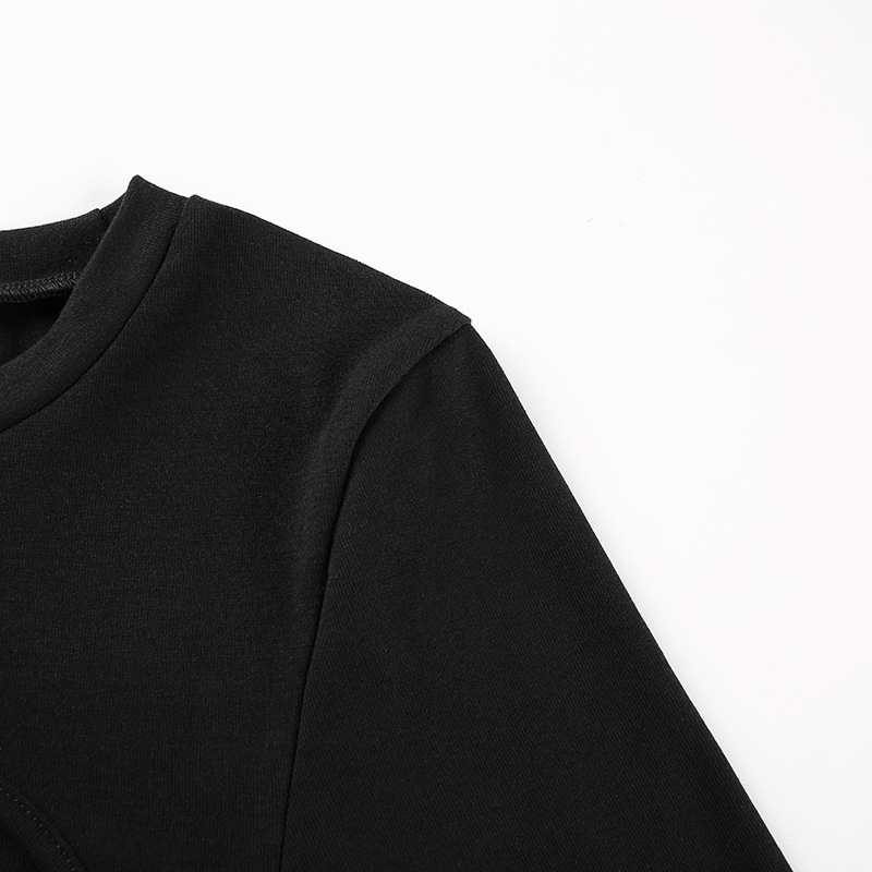 Black Hollow Long-Sleeved T-Shirt NSSSN99214