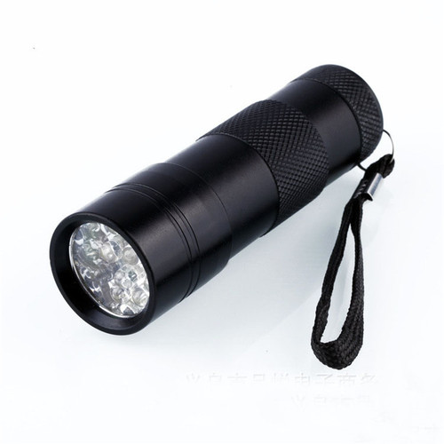 Nail lamp, purple light flashlight, 12-light flashlight, UV ultraviolet money detector lamp, fluorescent agent detection lamp, band 395