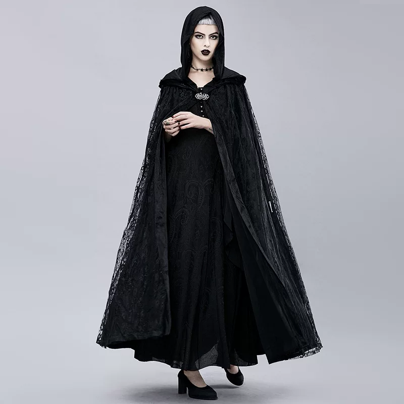 () кружевное trench coat, европейский стиль, панк-стиль, хэллоуин, косплей